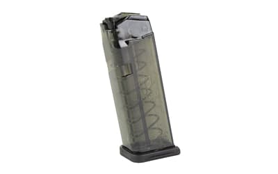Elite Tactical Systems Group Magazine, 9MM, 10 Rounds, Fits Glock 19/26, Carbon Smoke