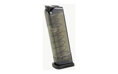 Elite Tactical Systems Group Magazine, 380 ACP, 9 Rounds, Fits Glock 42, Carbon Smoke