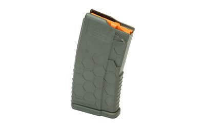 HEXMAG Magazine, 223 Remington/5.56 NATO, 10 Rounds, Fits AR Pattern Rifles, Polymer, Olive Drab Green