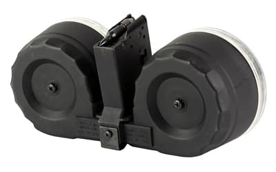 KCI USA Magazine, GEN 2 DRUM, 223 Remington/5.56 NATO, 100 Rounds, Fits AR15, Black