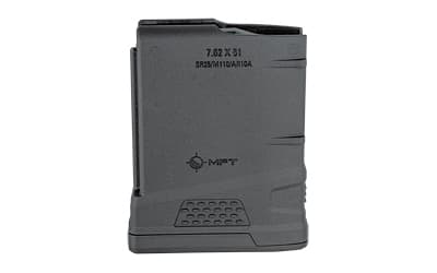 Mission First Tactical Magazine, 308 Winchester/7.62 NATO, Fits AR-10A/SR 25/M110, 10 Rounds, Black