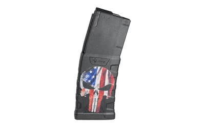 Mission First Tactical Magazine, 223 Remington/5.56 NATO, Fits AR-15, 30 Rounds, American Punisher