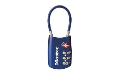 MasterLock One Flexible Combination Shackle Lock, Blue