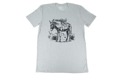 Magpul Industries Burro, T-Shirt, 2X Large, Cotton Polyester Blend, Stone Gray Heather