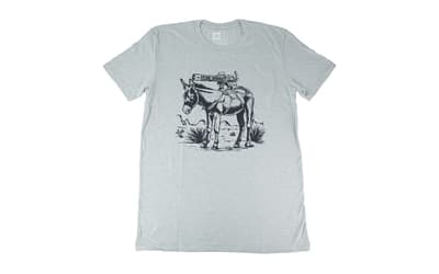 Magpul Industries Burro, T-Shirt, Large, Cotton Polyester Blend, Stone Gray Heather