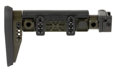 Midwest Industries Alpha Side Folding Stock, Fits AK47 and Other Firearms with 1913 Picatinny Stock Adapter, Matte Finish, Olive Drab Green