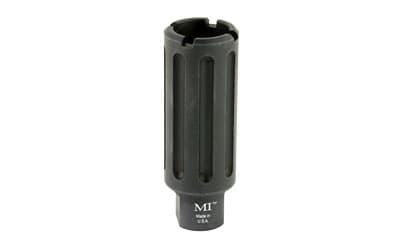 Midwest Industries Blast Can, 5/8X24 TPI, For .30 Caliber Rifles, Overall Length 3.375", Includes Crush Washer, Black Hardcoat Anodized 6061 Aluminum