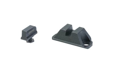 Night Fision Optics Ready Stealth Series Sights, Fits Glock 19/45/47 with Aimpoint COA, Blank Front and Rear Sight, Nitride Finish, Black