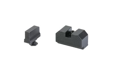 Night Fision Optics Ready Stealth Series Sights, Black Front and Rear Sight, Fits Glock 17/19/45/47 MOS/Non MOS, RMR/507C/508T Height without Plate
