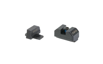 Night Fision Optics Ready Stealth Series Sights, Black Front and Rear Sights, Fits Springfield Hellcat OSP/RDP, Square Notch Rear Sight