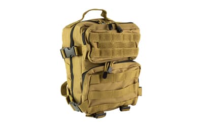 NcSTAR Every Day Pack, Backpack, 12.5"x11.5"x3" Main Compartment, Black, Two Small Compartments with Four Cinch Straps, Molle Webbing