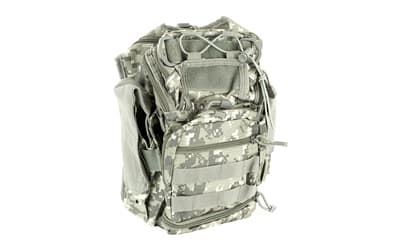 NcSTAR First Responder Utility Bag, Nylon, Gray Digital Camo, MOLLE / PALS Webbing, Rear Concealed Carry Pocket, Shoulder Strap