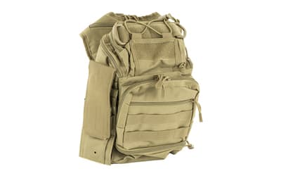 NcSTAR First Responder Utility Bag, Nylon, Tan, MOLLE / PALS Webbing, Rear Concealed Carry Pocket, Shoulder Strap
