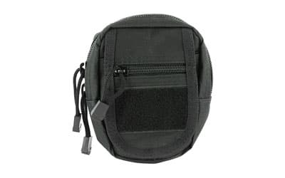 NcSTAR Small Utility Pouch, Nylon, Black, MOLLE Straps for Attachment, Zippered Compartment