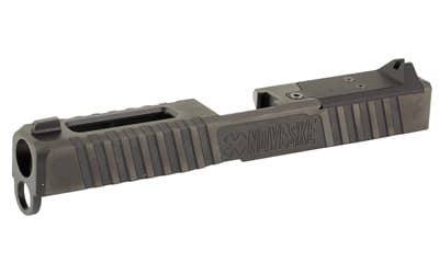 Noveske DM Slide, DLC Finish, Black, Direct Mount Optics Ready, Fits Glock 17 Gen 4, Includes Noveske End Plate, Cover Plate w/Rear Sight