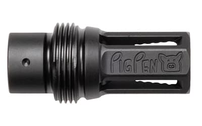 Noveske Pig Pen, Flash Hider, 7.62 NATO, Fits AR, 5/8X24 Thread Pitch, Nitride Finish, Black, Long Variant, Includes Shims