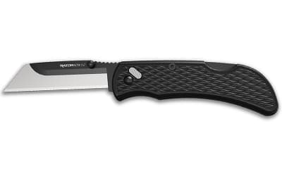 Outdoor Edge Razorwork, Folding Knife, Plain Edge, 2.5" Blades, Black Oxide Finish, 420J2 Stainless Steel, Includes (2) Utility Blades