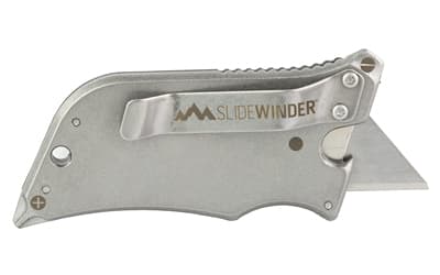 Outdoor Edge SLIDEWINDER, Folding Knife, Plain Edge, .75" Blade Length, 420J2 Stainless Steel, Black