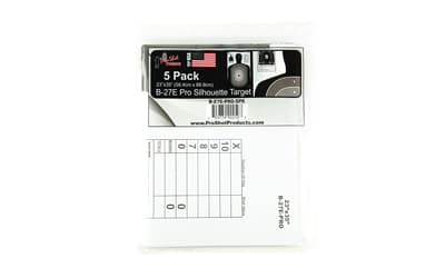 Pro-Shot Products Silhouette Target-Pro B27, 23"x35", 5 Pack, Gray/Black