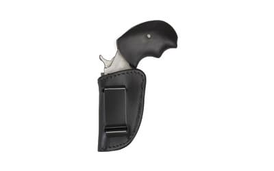 PS Products Boot 'N Belt, Holster, Ambidextrous, Black Finish, Fits North American Arms Mini Revolvers, Leather