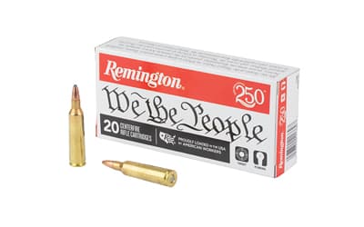 Remington We The People, 22-250 Remington, 55 Grain, High Performance Pointed Soft Point, 20 Round Box