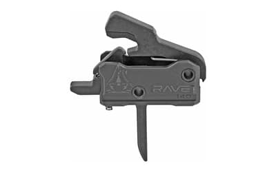 Rise Armament RAVE Super Sporting Trigger, Flat, 3.5 lb Single Stage Pull, Black, Anti-Walk Pins