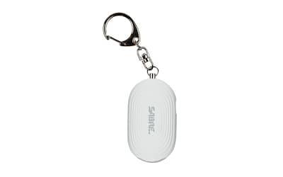 Sabre 2-in-1 Alarm, 130db, 20 Lumen LED Light, Snap Hook, White