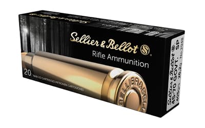 Sellier & Bellot Rifle, 45-70 Government, 405Gr, Soft Point, 20 Round Box