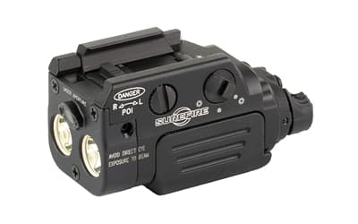 Surefire XR2-A-RD, Rechargeable Weapon Light w/Laser, Fits Pistol and Picatinny Rails, 800 Lumens, Red Laser, Anodized Finish, Black