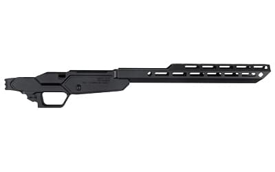 Sharps Bros. Heatseeker Chassis, Fits Ruger American Ranch (AR Magazine Fed), Cerakote Finish, Black, 1913 Rail Interface