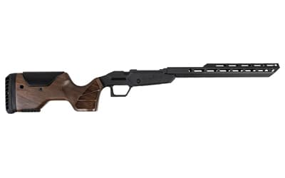 Sharps Bros. Heatseeker Select Chassis, Cerakote Finish, Black, Fits Ruger American STANAG Models, Walnut Buttstock