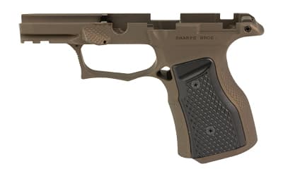 Sharps Bros. Gen 3 Grip Module, Fits Sig P365 X/XL with Manual Safety, Anodized Finish, Bronze, Black Grips