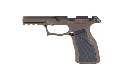 Sharps Bros. Gen 3 Grip Module, Fits Sig P365 X-Macro with Manual Safety, Anodized Finish, Bronze, Black Grips