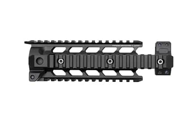 Strike Industries M4 Quad Rail Handguard, Fits AR/M4, 8.49", Aluminum, Black