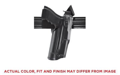 Safariland Model 6360 ALS/SLS Mid-Ride Level III Retention Duty Holster, Fits Glock 19/23, Right Hand, Plain Black Finish