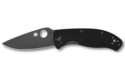 Spyderco Tenacious, 3.39" Folding Knife, Plain Edge, VG10/Black, Black G10 Handle