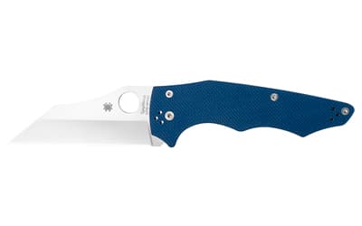 Spyderco YoJumbo, Folding Knife, 3.98" Wharncliffe Blade, 9.29" Overall Length, CMP SPY27 Blade Steel, Plain Edge, Satin Finish, Silver