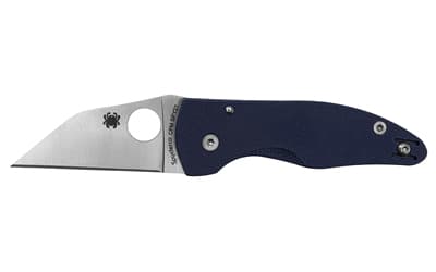 Spyderco MicroJimbo, Folding Knife, 2.45" Wharncliffe Blade, 6.22" Overall Length, CPM SPY27 Blade Steel, Plain Edge, Satin Finish, Silver