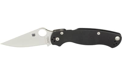 Spyderco Para Military 2, 3.42" Folding Knife, Plain Edge, CPM-S45VN Finish, Black G10 Handle