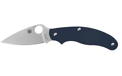 Spyderco UK PENKNIFE, Folding Knife, 2.95" Drop Point Blade, CPM SPY27 Blade Steel, 6.89" Overall Length, SlipIt Lock, Satin Finish, Silver Blade