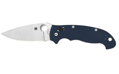 Spyderco Manix 2 XL, Folding Knife, 3.85" Drop Point Blade, CPM SPY27 Blade, 8.94" Overall Length, Ball Bearing Lock, Satin Finish, Silver Blade
