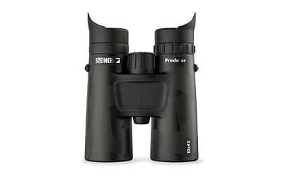 Steiner Predator, Binocular, 10X, 42mm Objectives, Matte Finish, Black, Neck strap, Carry case, Matte