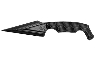 Stroup Knives Ultralite Non Metallic, 3.75" Spear Point Blade, Zytel Construction, 7.5" Overall Length, Black, Includes Sheath