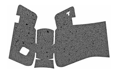 TALON Grips Inc Rubber, Grip, Adhesive Grip, Fits GLOCK 19 Gen 5 MOS (No Backstrap) 19/23/25/32/38 Gen5 (No Backstrap), Black