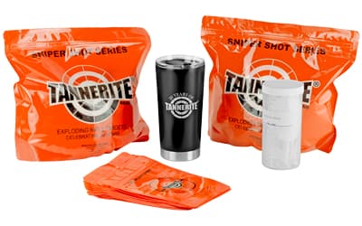 Tannerite 10 LB Gift Pack, 10 Pounds of Tannerite, 20 Load Your Own Targets, 1 Tannerite Tumbler
