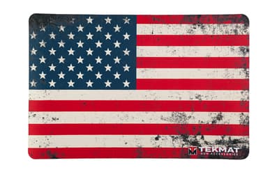 TekMat Cleaning Mat, Pistol Size, 11"x17", Old Glory US Flag, Red/White/Blue