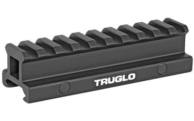 TRUGLO RISER MOUNT PICATINNY, Riser, Black, Picatinny Style Riser Mount, Raises Mounting Surface by 3/4"