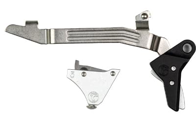 Timney Triggers Timney Triggers, Alpha Competition Trigger, Anodized Finish, Silver, Fits GLOCK Gen 5 - G17, G19, G34