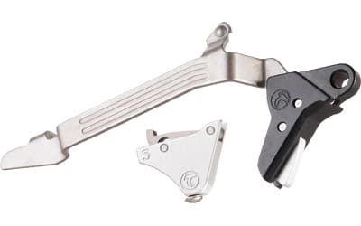 Timney Triggers Alpha Competition Trigger, Anodized Finish, Silver, Fits Glock Gen 5 20/21/29/30/40/41