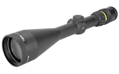 Trijicon AccuPoint 2.5-10x56mm Riflescope Standard Duplex Crosshair with Amber Dot, 30mm Tube, Matte Black, Capped Adjusters